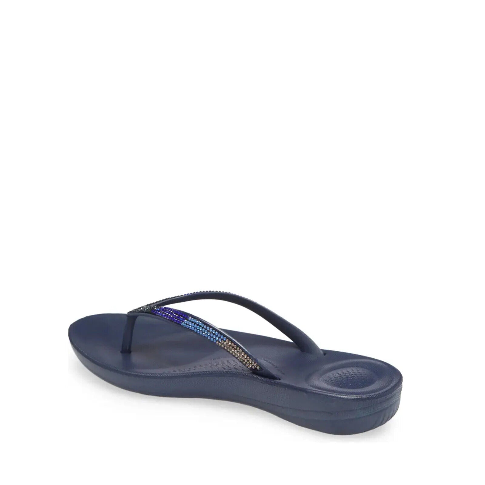 FitFlop Iqushion DG5-399 Flip Flop Sandals Women's Midnight Navy Ombre Sparkle — фото 3