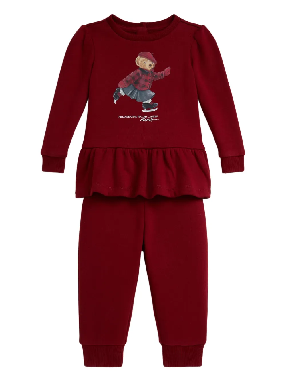 

Комплект Polo Bear из топа и брюк POLO RALPH LAUREN KIDS, красный