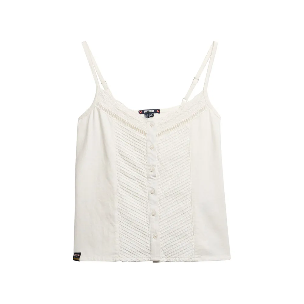 

Футболка без рукавов Superdry Lace, белый