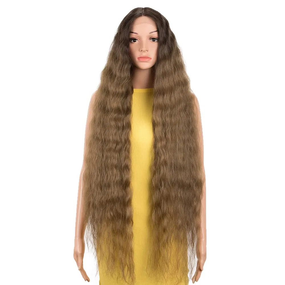 Супердлинный волнистый парик Lace Front от DÉBUT, 104 см, коричневый Début, Brown