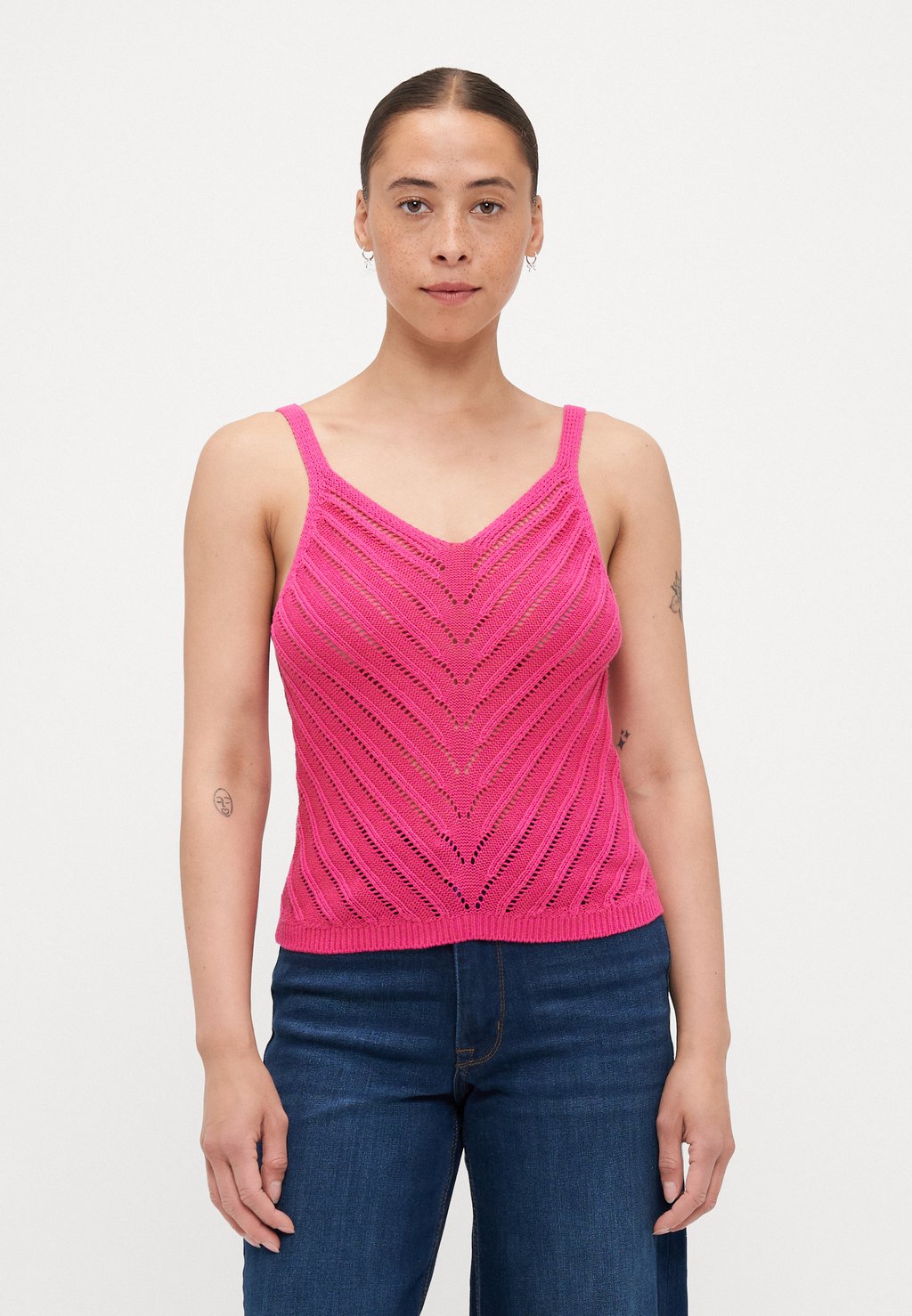 

Топ VMPERU V NECK Vero Moda Petite, розовый