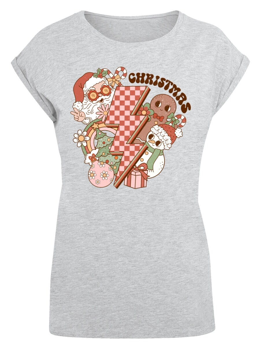 

Футболка F4NT4STIC Shirt Groovy Christmas Flash Cozy Vibes, серый