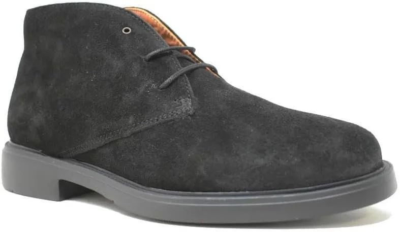 Мужские кожаные ботинки Angel Sansano 25000 Greenwich на шнуровке, черные - мужские Zapatonee — фото 3