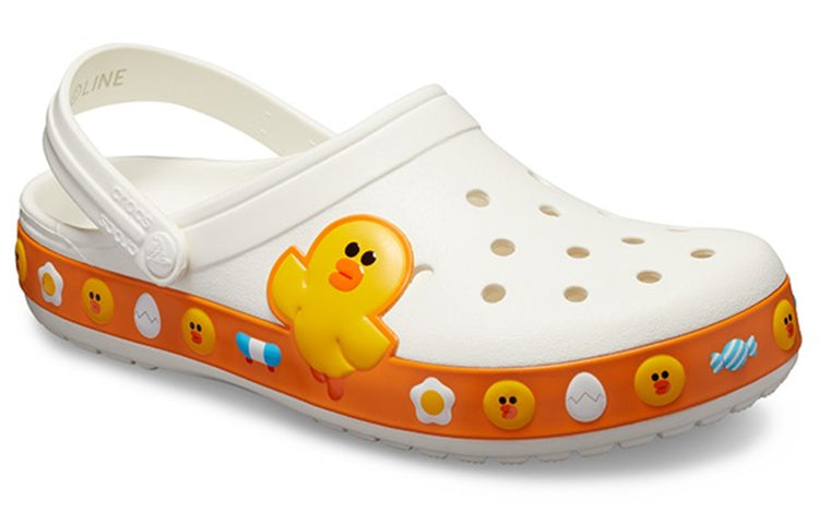 Сандалии Crocs Classic Clog Line Friends Beach White Yellow Unisex Sandals 'White Yellow', желтый — фото 3