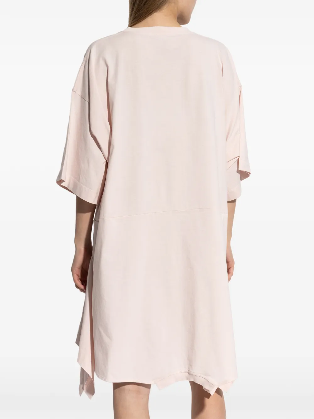 Асимметричное платье с короткими рукавами Mm6 Maison Margiela, розовый — фото 4
