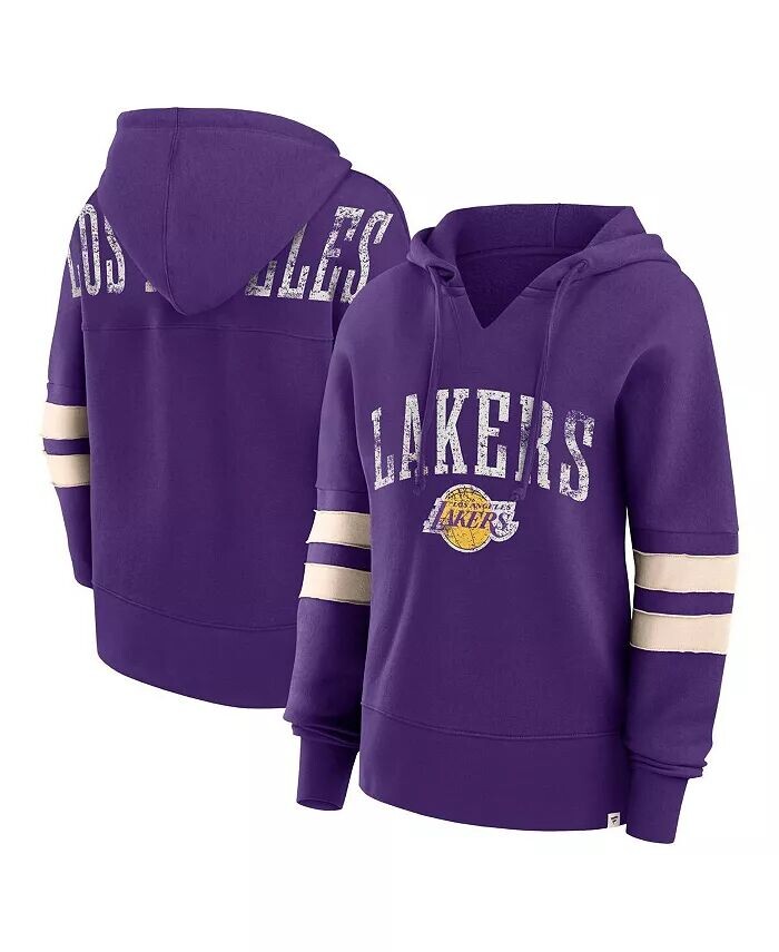 

Женская фиолетовая худи с капюшоном Los Angeles Lakers Bold Move Dolman с v-образным вырезом Fanatics