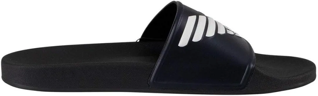 Мужские шлепанцы Emporio Armani с ярким логотипом, Navy And White