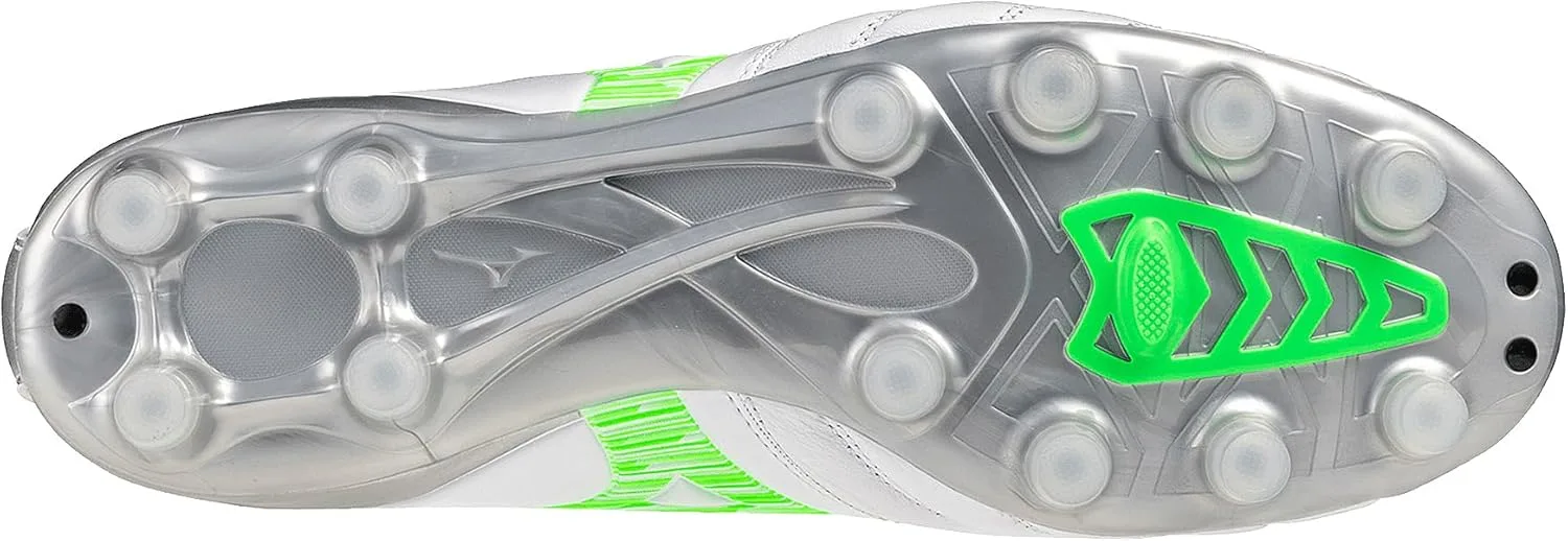 Регбийные бутсы Mizuno Morelia Neo IV Pro для терракоты, белый/зеленый — фото 3