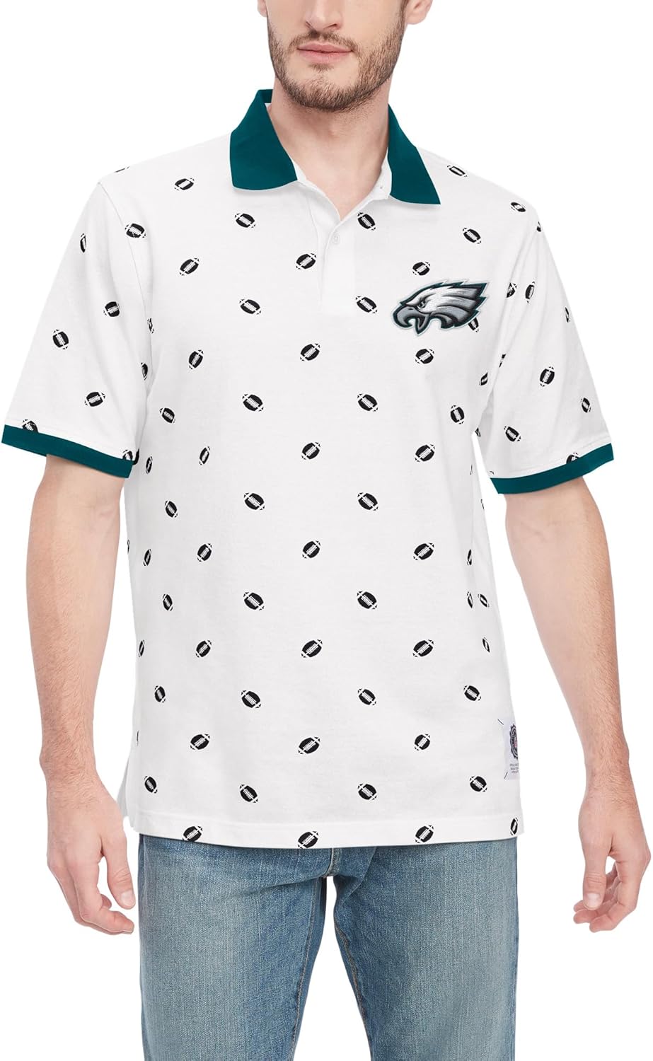 

Мужская футболка-поло NFL Bryce Pique от Tommy Hilfiger, Philadelphia Eagles, White