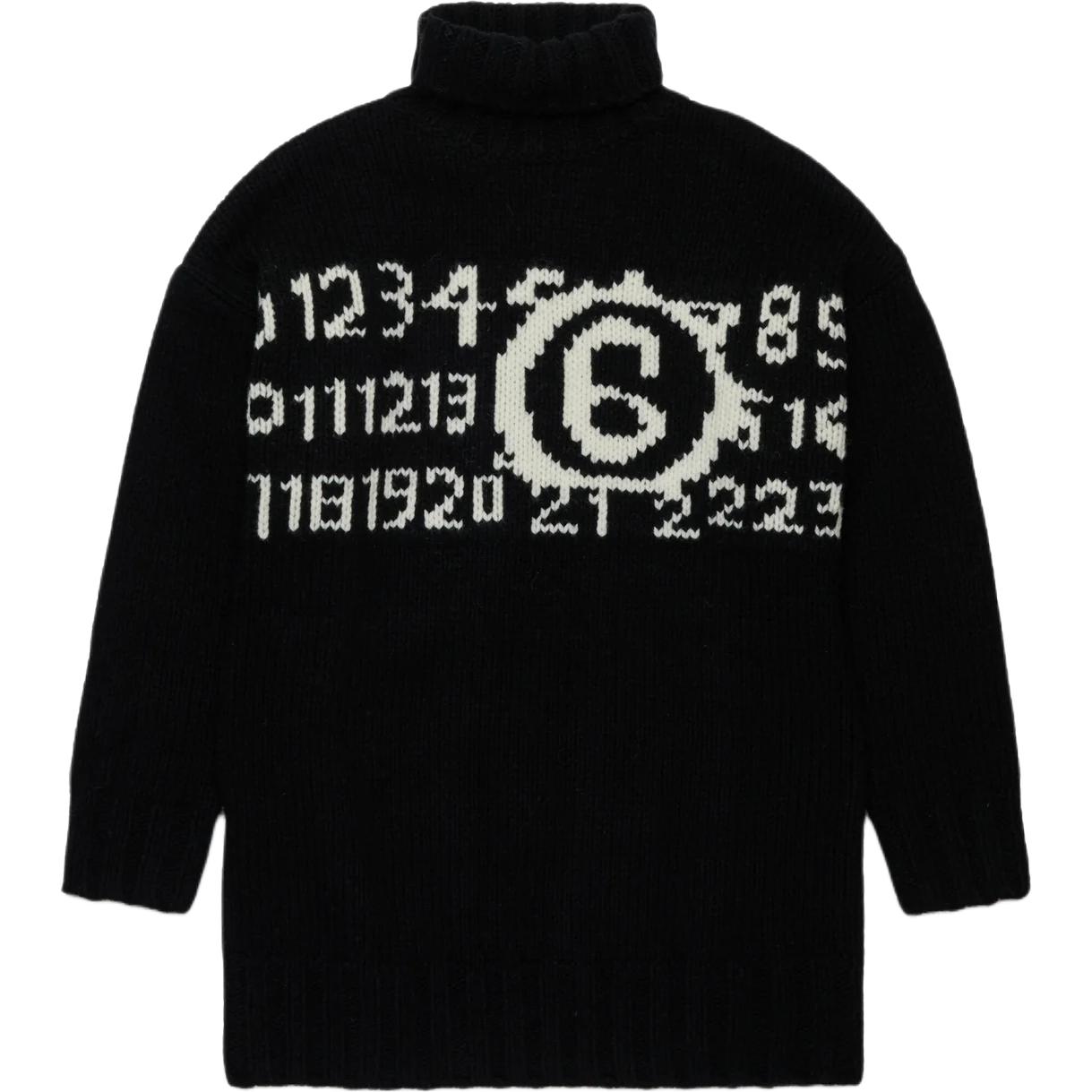 Детский свитер MM6 Maison Margiela, черный