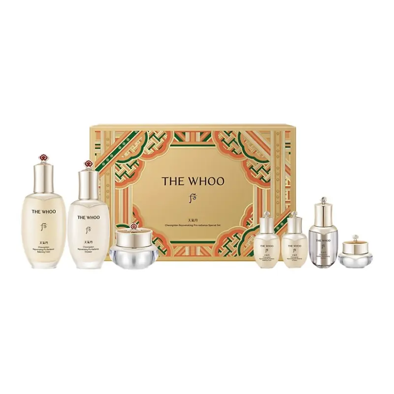 

Набор для ухода за кожей tqdan floral tribute toner lotion, подтягивающий, увлажняющий, восстанавливающий, набор из семи предметов The History Of Whoo