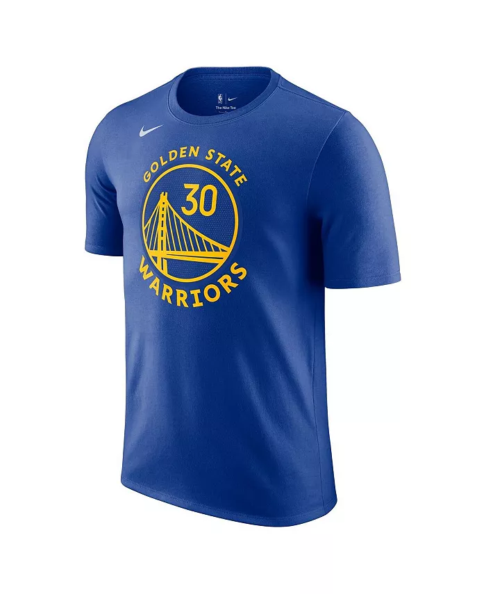 Мужская футболка Stephen Curry Royal Golden State Warriors Icon 2022/23 с именем и номером Nike — фото 3