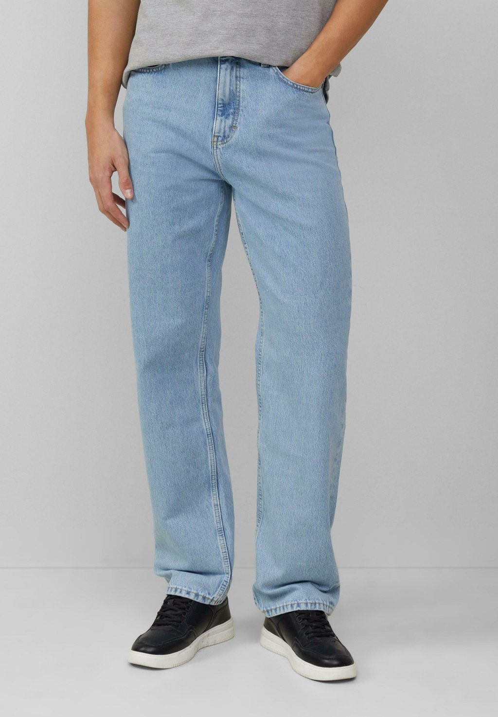

Джинсы прямого кроя MID RISE QS, синий