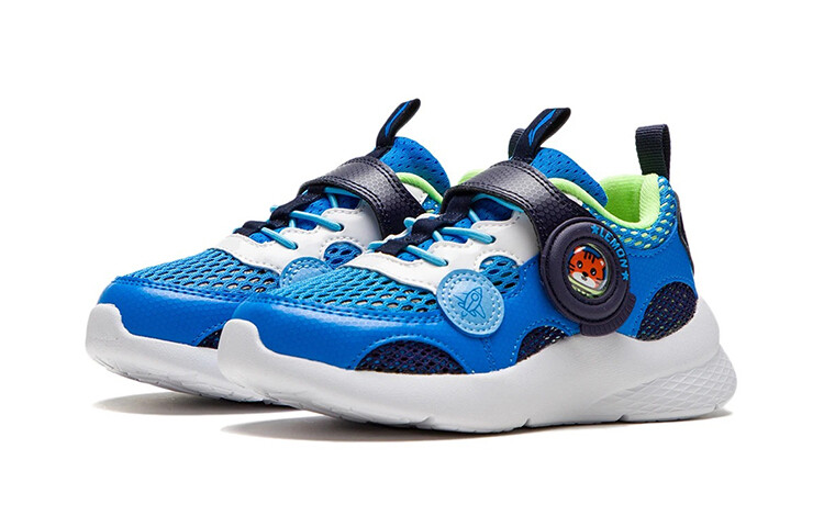 Кроссовки LINING YOUNG Kids Lifestyle Shoes PS Low-top Interstellar Blue/Mariner Blue/Xinjiang Blue/Black — фото 3