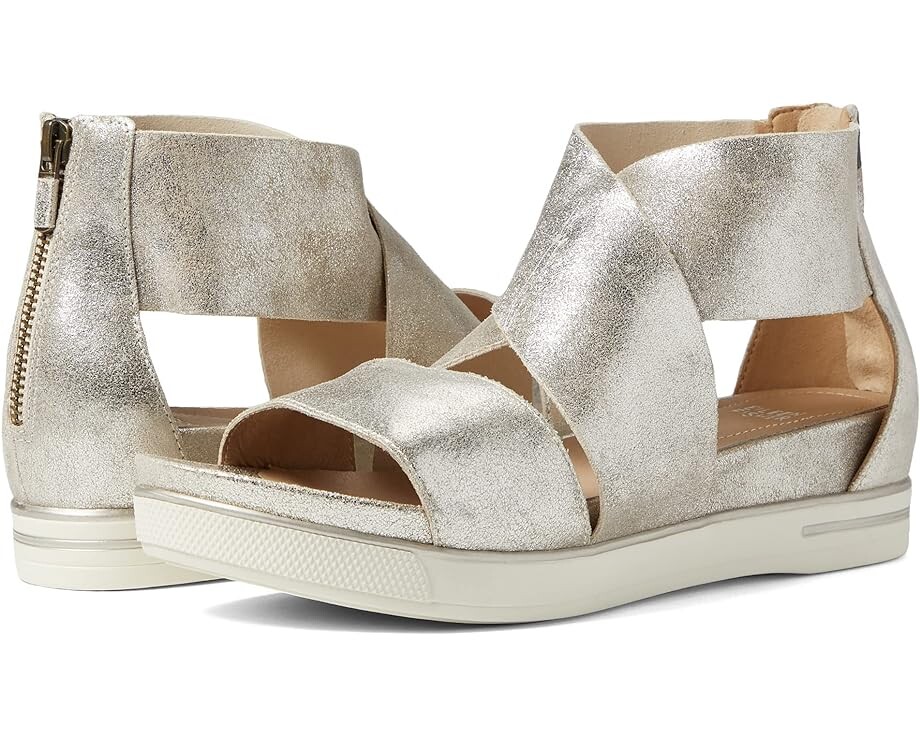 Сандалии Eileen Fisher Sport, цвет Platinum Glitter Suede