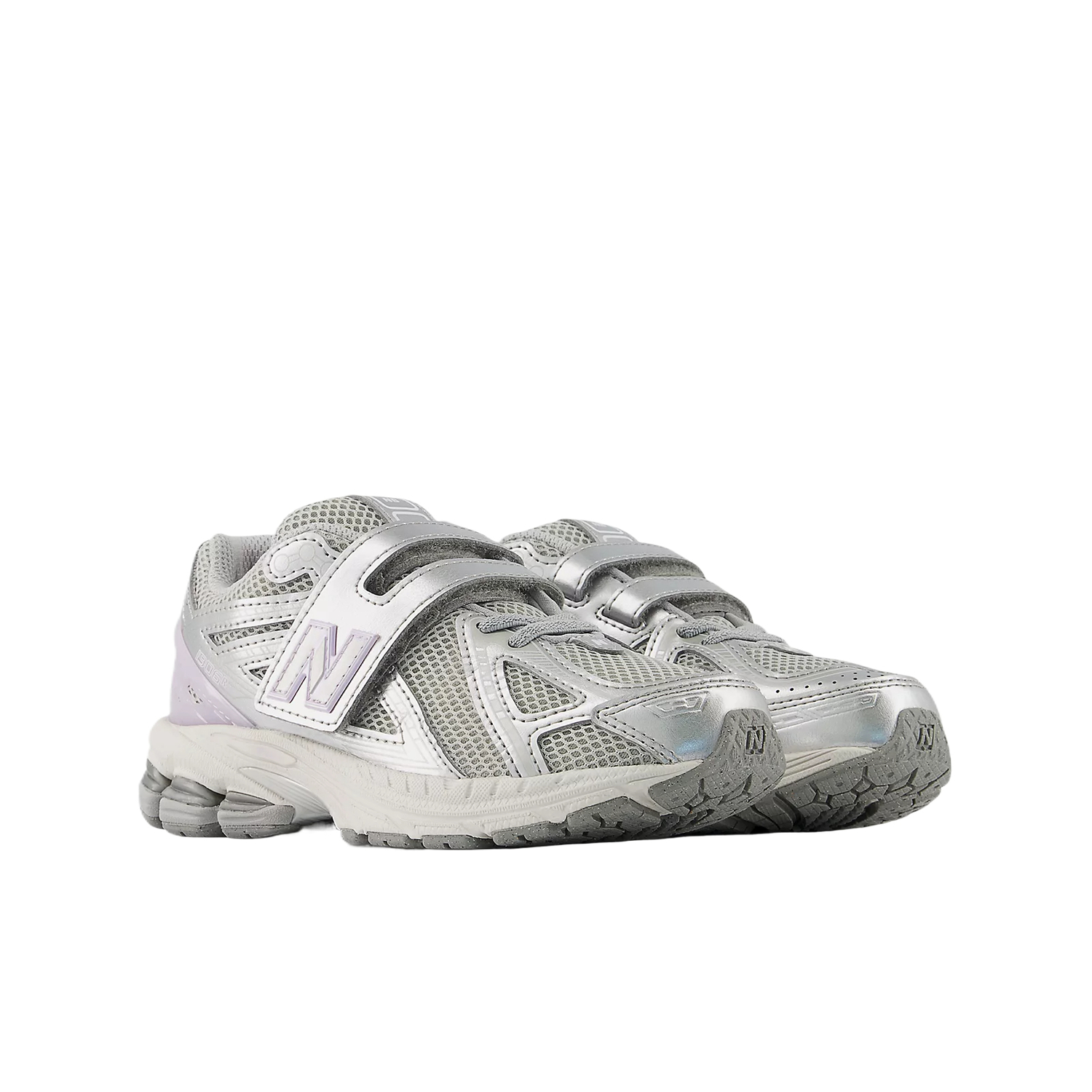New Balance 1906 Cushioning детские беговые кроссовки серый/фиолетовый для детей 3-7 лет — фото 3