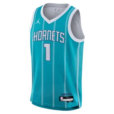 

Джерси Jordan LaMelo Ball Charlotte Hornets Icon Edition, цвет Rapid Teal