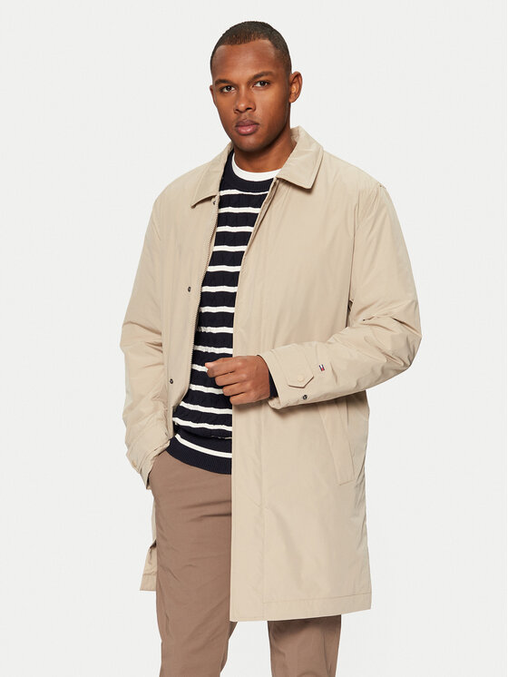 

Переходное пальто стандартный крой MW0MW37651 Tommy Hilfiger, бежевый
