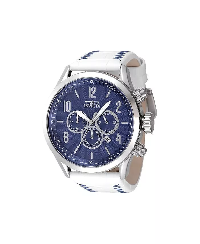

Мужские часы 46559 Bolt Quartz Chronograph с синим циферблатом Invicta, серебряный