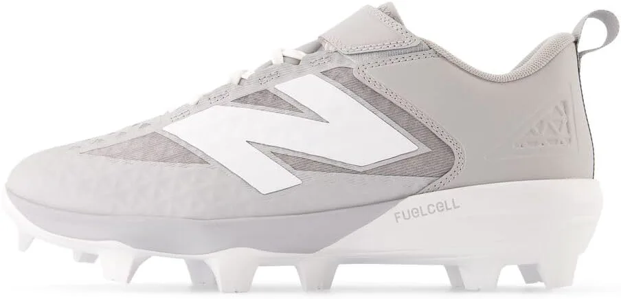 Бейсбольные кроссовки New Balance Men's FuelCell 4040 V8 с формованной подошвой, серый/белый — фото 2