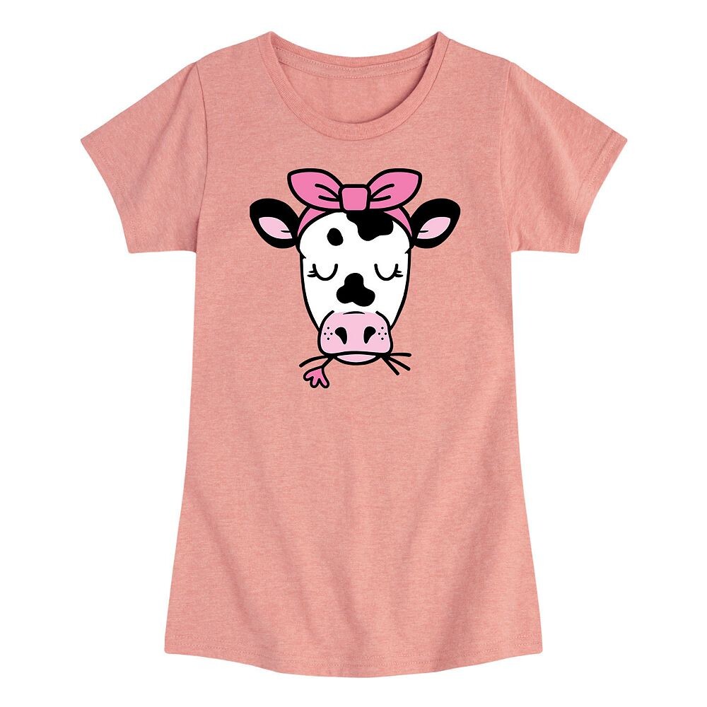 

Футболка Girly Cow Bandana с рисунком для девочек 7–16 лет Licensed Character, цвет Desert Pink