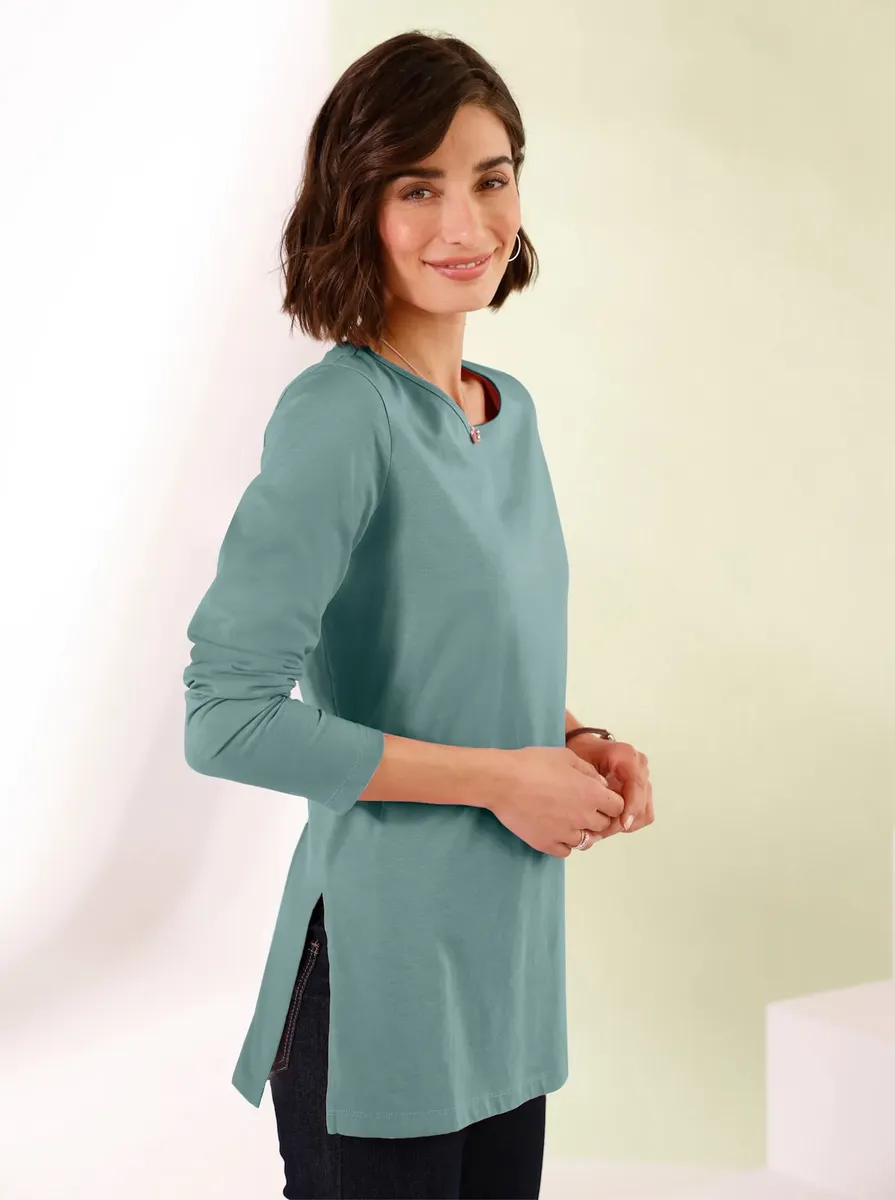 

Рубашка с длинными рукавами Classic Basics "Longshirt", цвет Jade