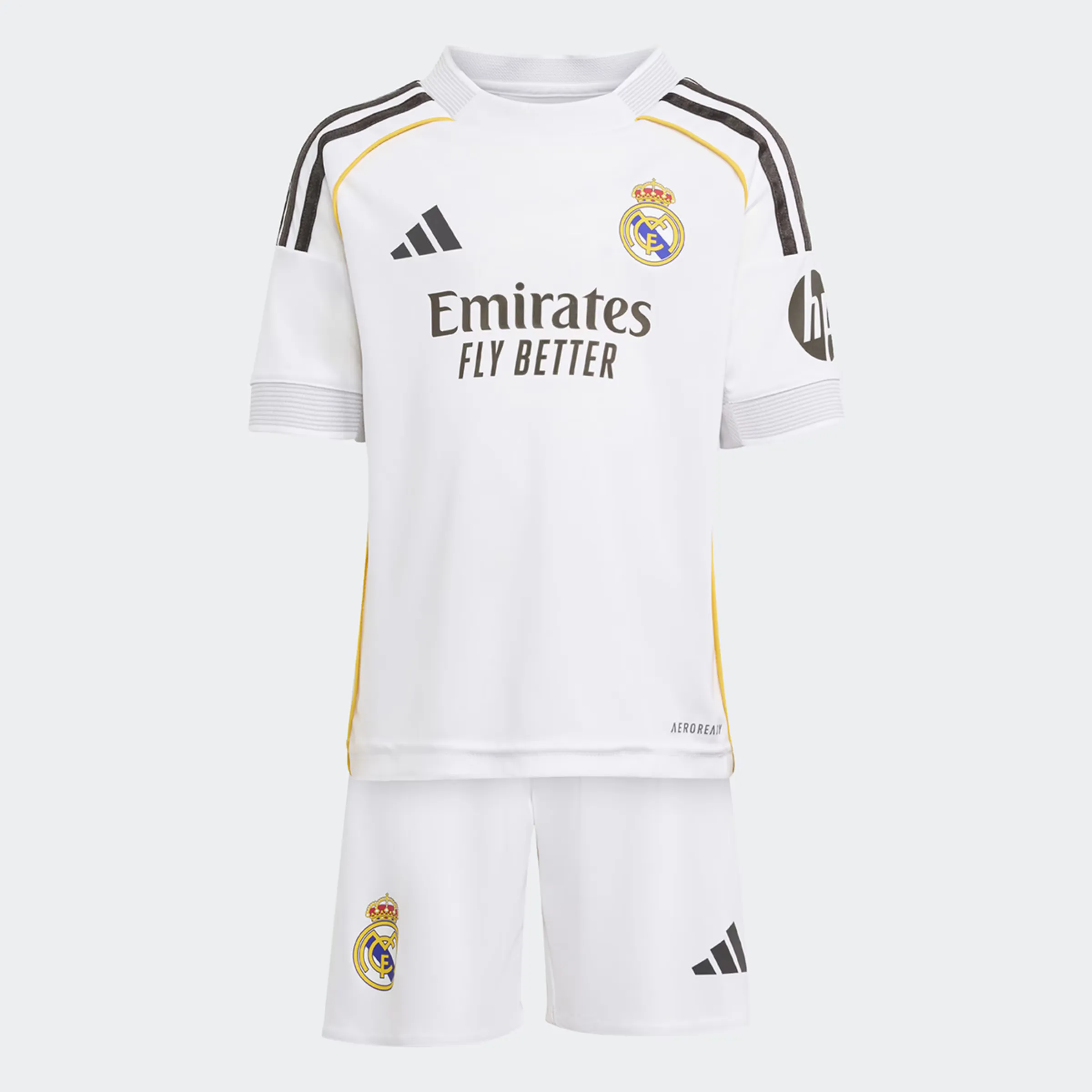 

Детский комплект первой формы Real Madrid CF 2025-2026 adidas, белый
