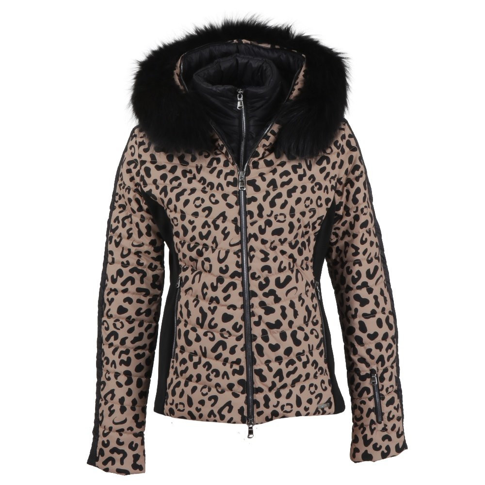 

Утепленная лыжная куртка MDC Sophia с натуральным мехом (женская), Taupe Print