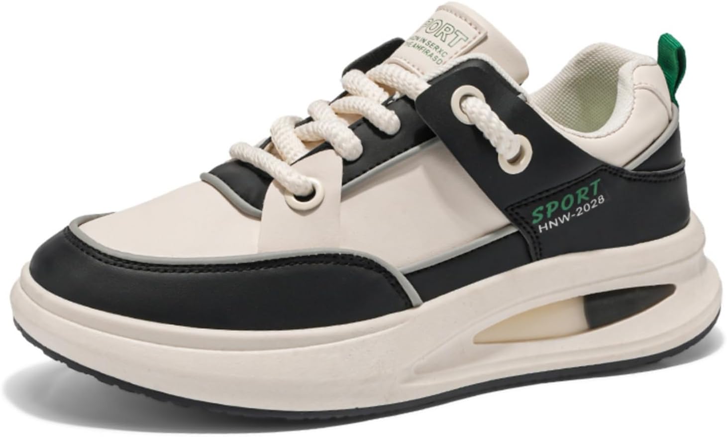 

Мужские модные кроссовки на платформе с шнуровкой, с круглым носком, низкие, нескользящие, повседневные массивные обувь для спортзала, спорта, тенниса, бега, пробежек и прогулок Aokisx