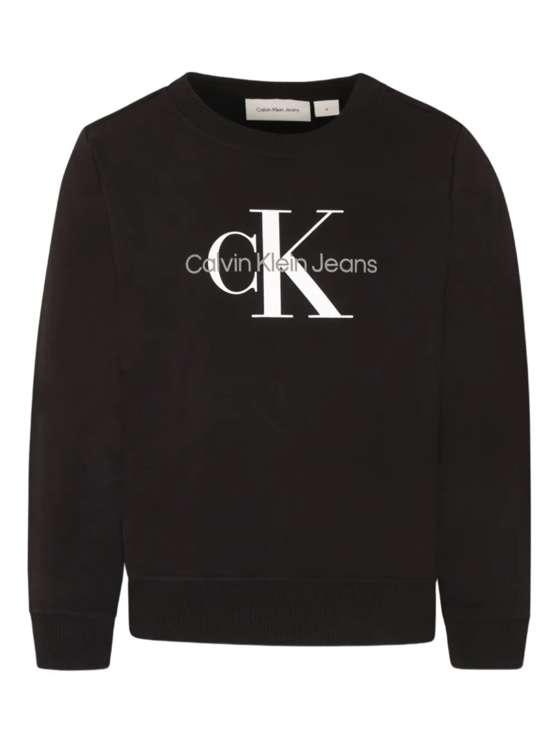 

Свитшот с логотипом Calvin Klein Kids, черный