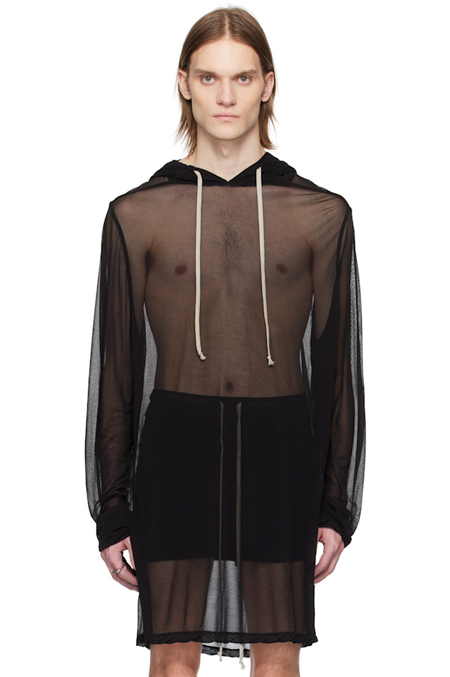 

Худи прозрачное Hollywood Rick Owens, черный