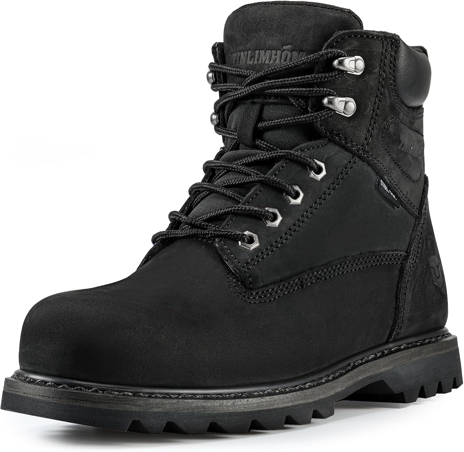 

Ботинки TINLIMHOM для мужчин, с металлическим/мягким носком, водоотталкивающие и противоскользящие, безопасные ботинки для мужчин и мужские ботинки для работников фабрики, черный