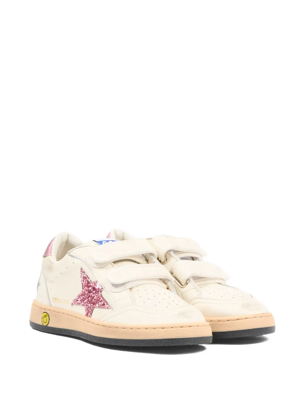Кеды Ball Star на шнуровке Golden Goose Kids, бежевый