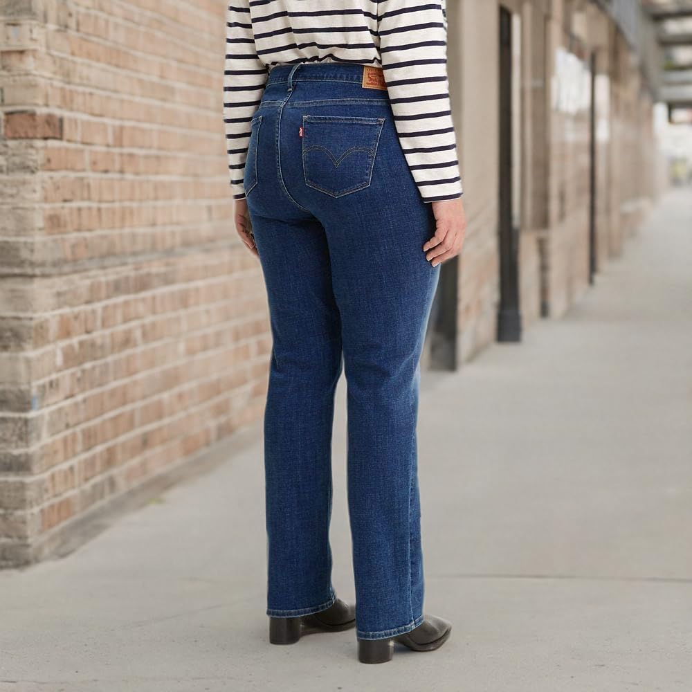 Женские классические прямые джинсы Levi's (также доступны в размере Plus), Lapis Dark Horse — фото 4