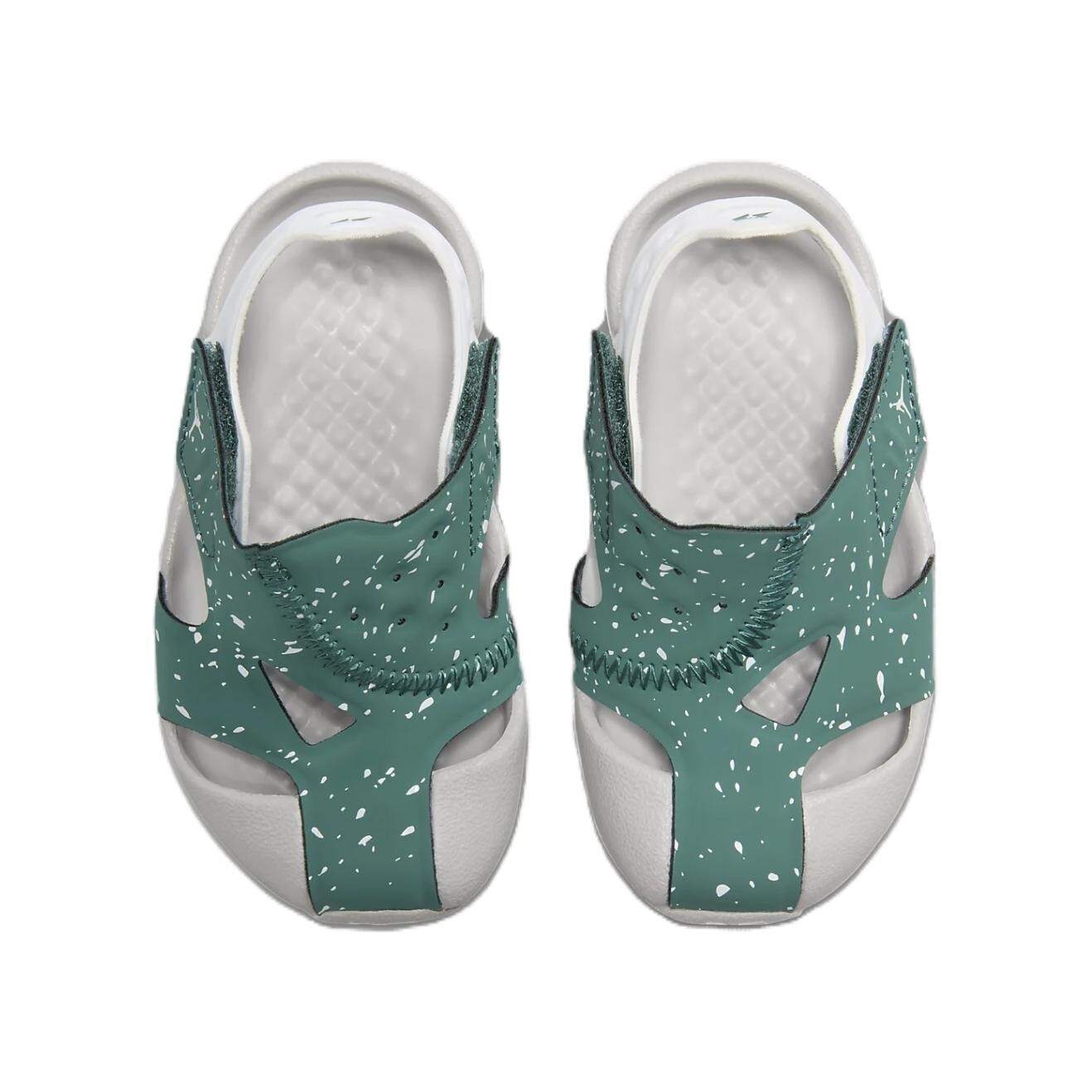 Кроссовки для малышей Flare TD Low-top, окисленный зеленый / нейтральный серый / белый Jordan, зеленый — фото 3