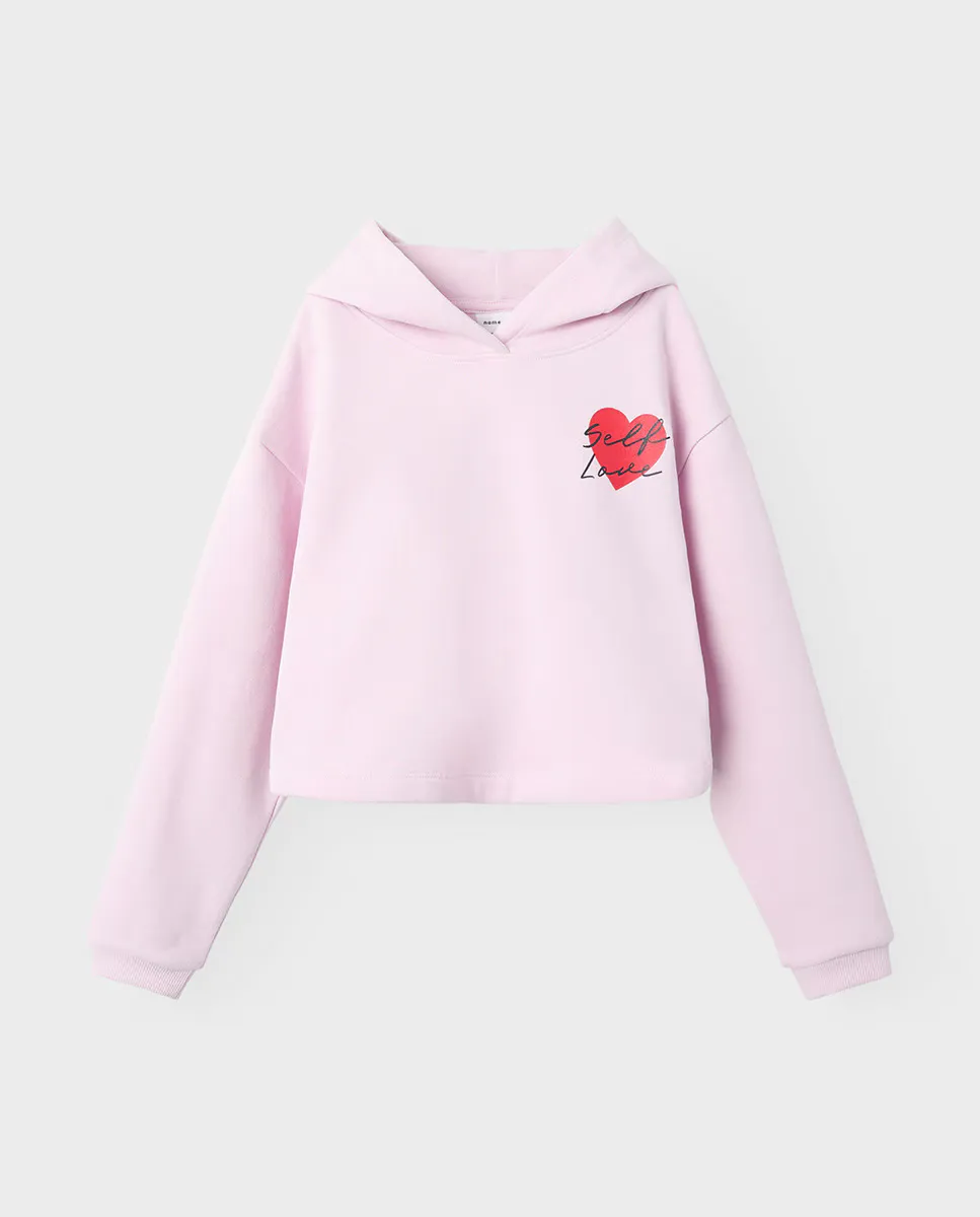 

Толстовка с капюшоном для девочки name it, цвет Rosa