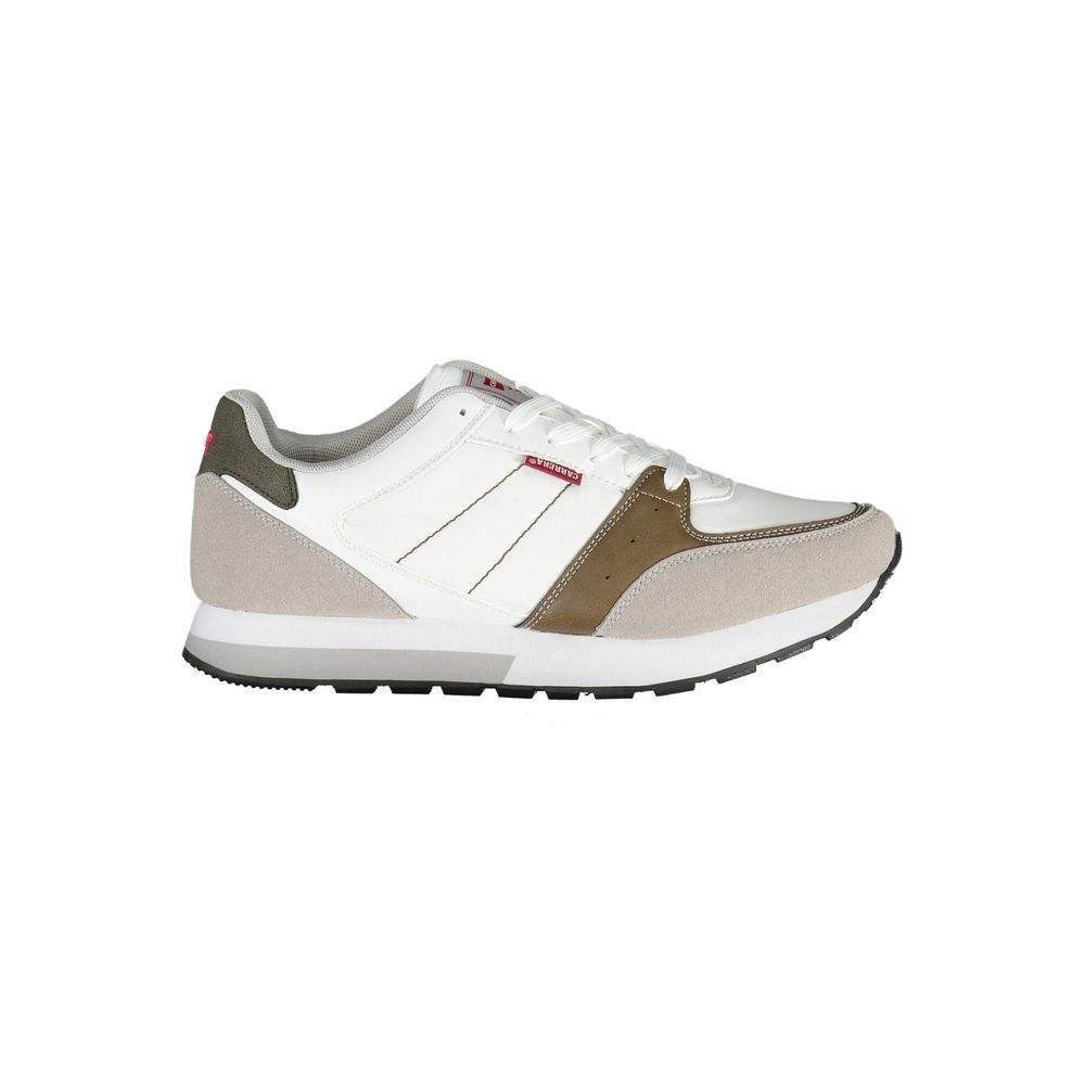 

Белые мужские кроссовки из эко-кожи Carrera