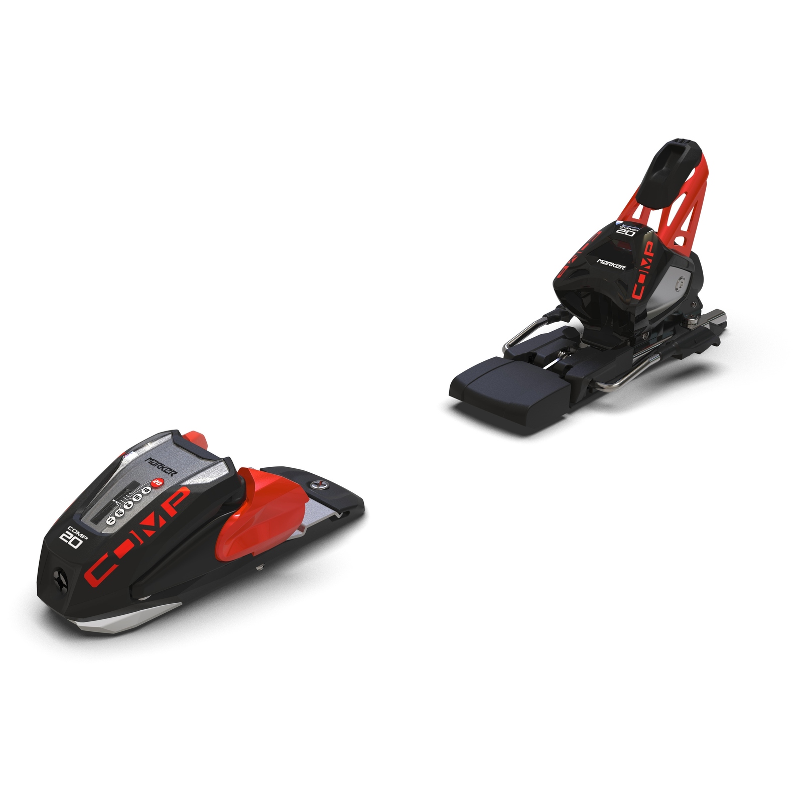 

Крепления для лыж Marker Comp 20, черный/светло-красный