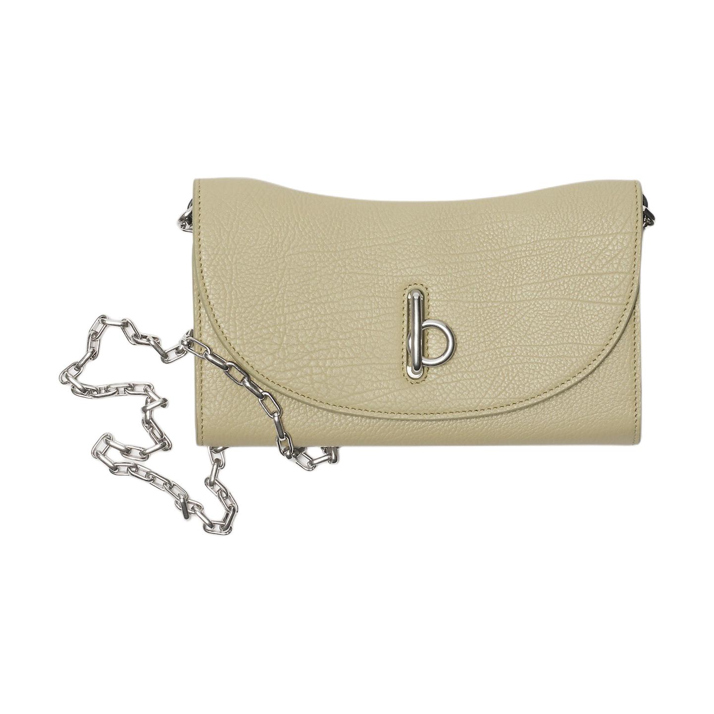

Сумка через плечо из зерненой кожи коровы, кошелек, женская модель Hunter Beige Burberry