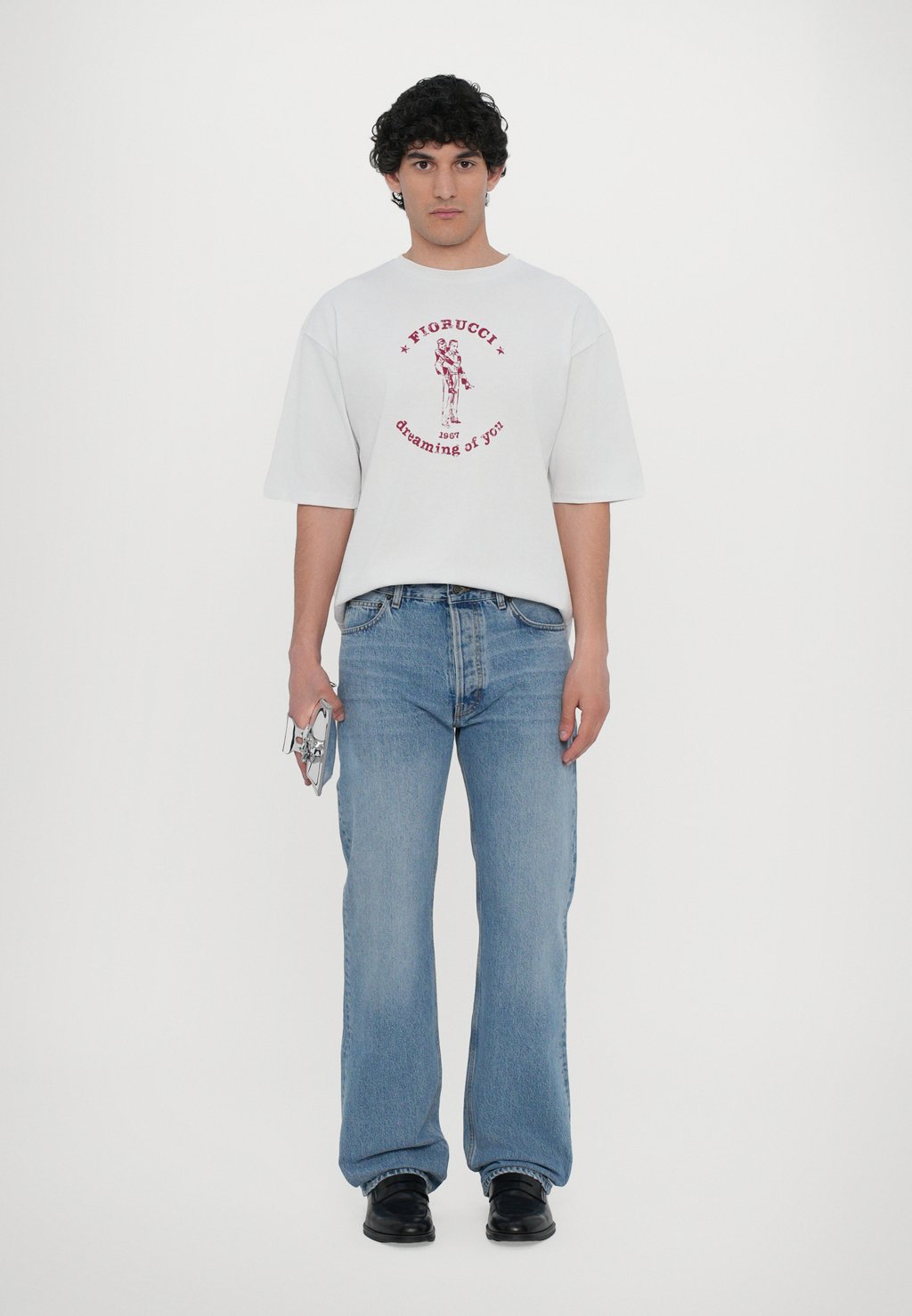 

Футболка с принтом MEN DREAMING OF YOU PRINT RELAXED FIT UNISEX Fiorucci, белый