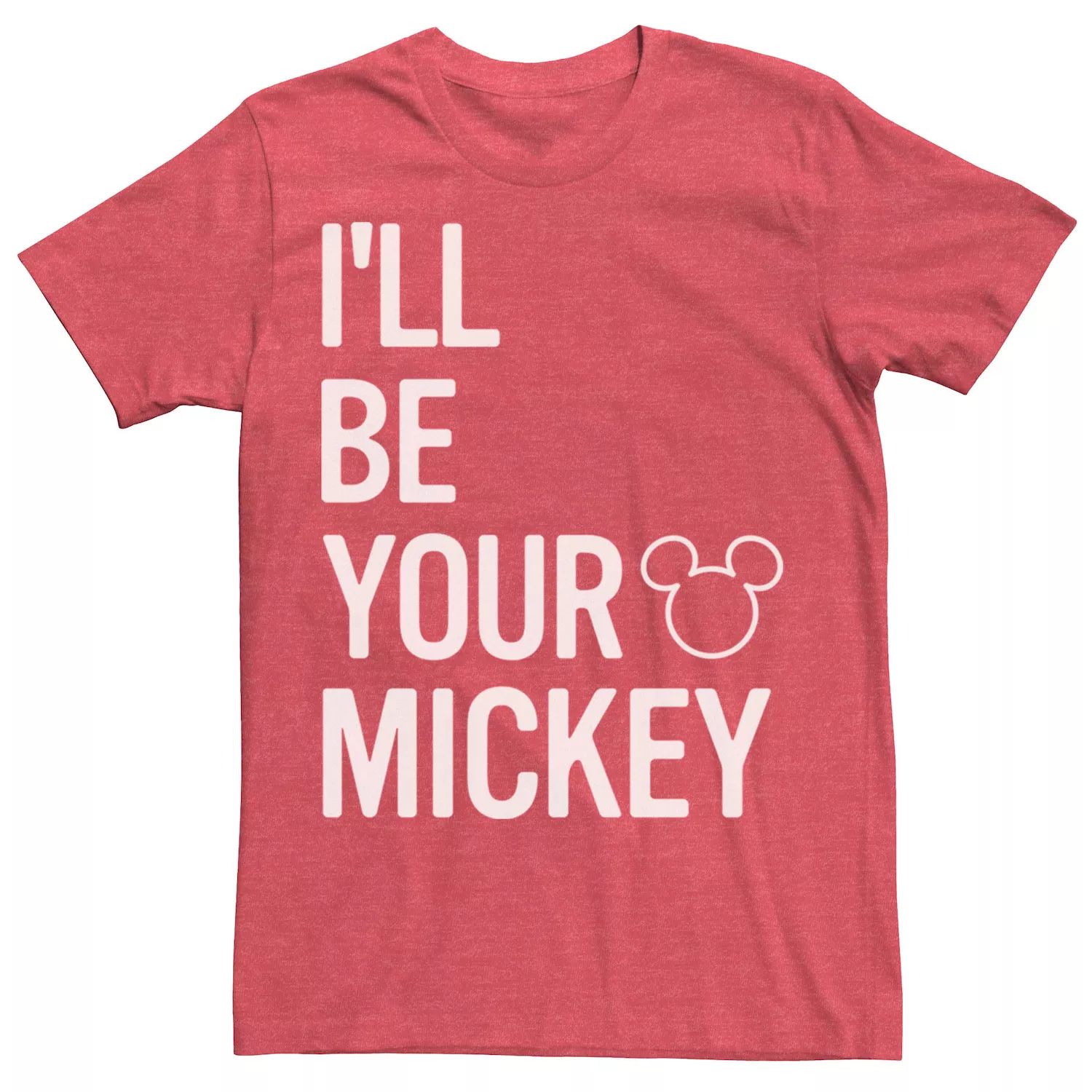 

Мужская футболка с логотипом Mickey Mouse I'll Be Your Mickey Word Stack Disney