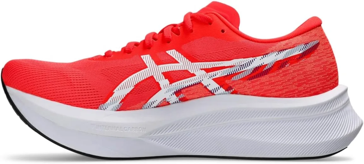 Мужские беговые кроссовки ASICS Magic Speed 4, белый/красный — фото 4