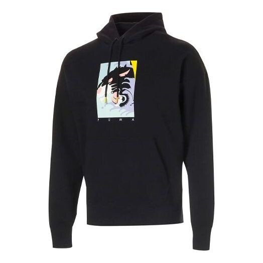 

Толстовка fierce cat graphic hoodie 'black' Puma, черный