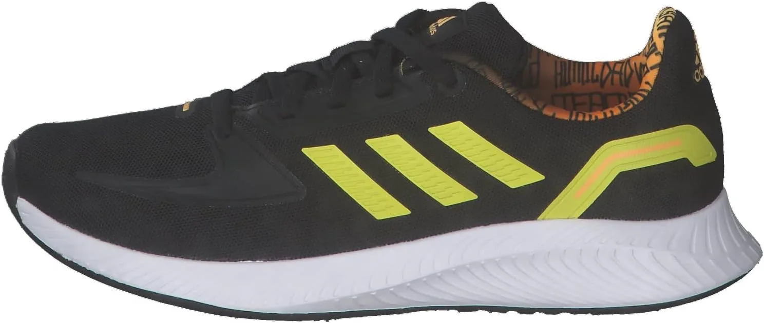 Мужские кроссовки Adidas Voloomix, черный/ярко-желтый — фото 2