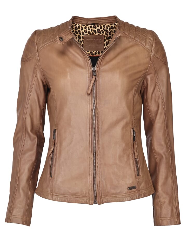 

Кожаная куртка Mustang Laura, коричневый