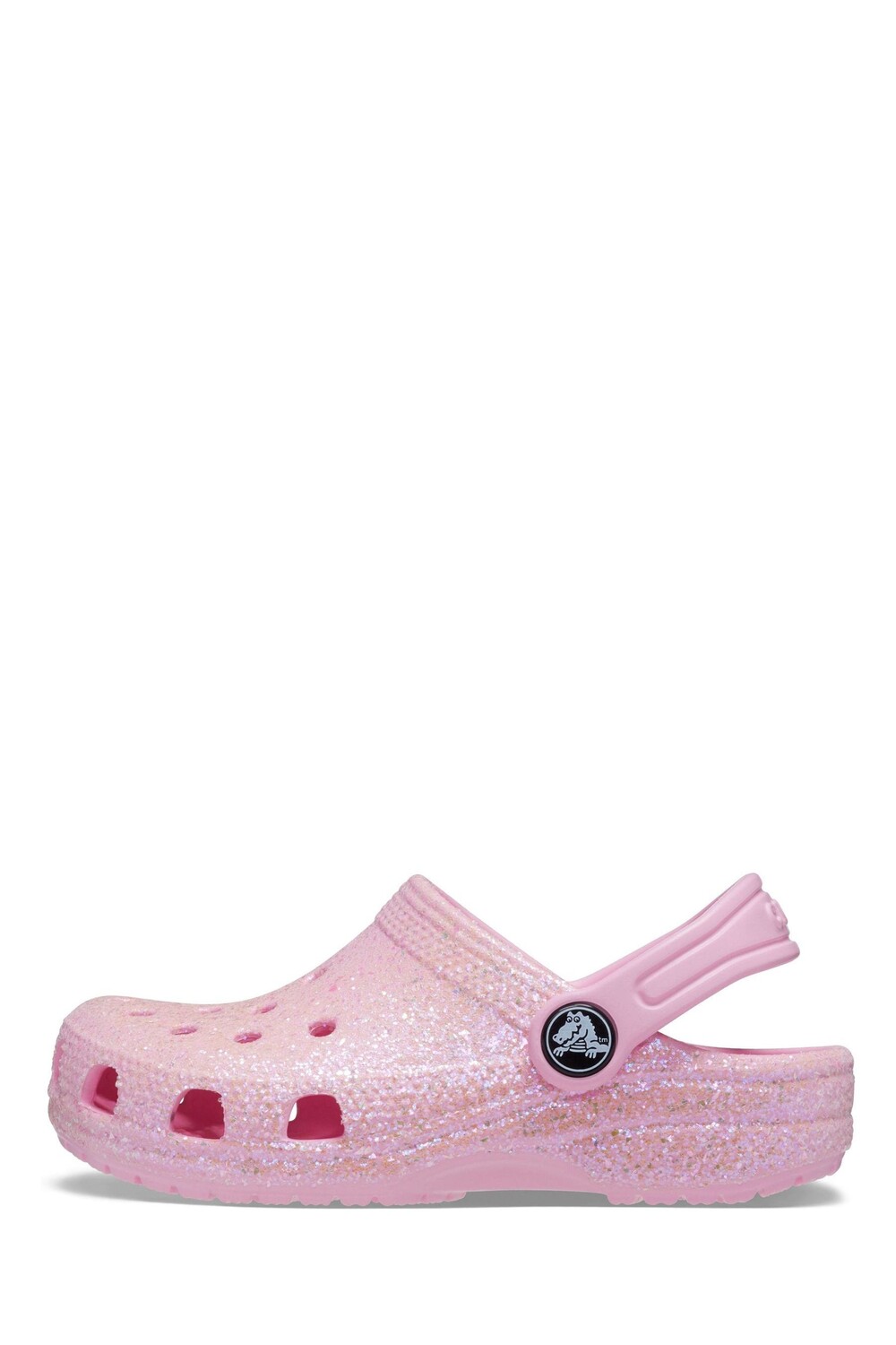 

Классические детские босоножки с блестками Crocs, розовый
