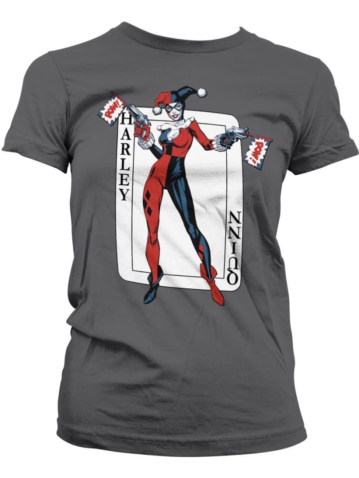 

DC Commics Harley Quinn Футболка серого цвета, Серый, DC Commics Harley Quinn Футболка серого цвета