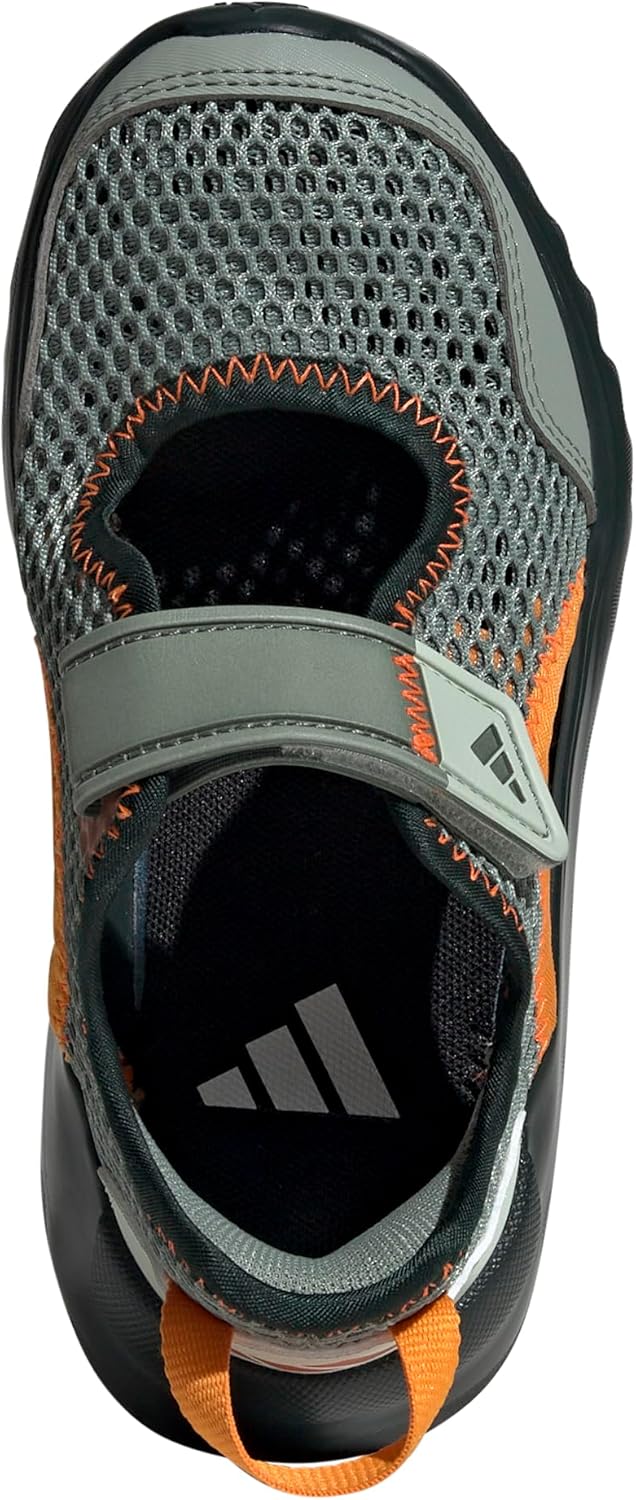 Детские кроссовки Adidas Summerflex (унисекс), зеленый/оранжевый — фото 3