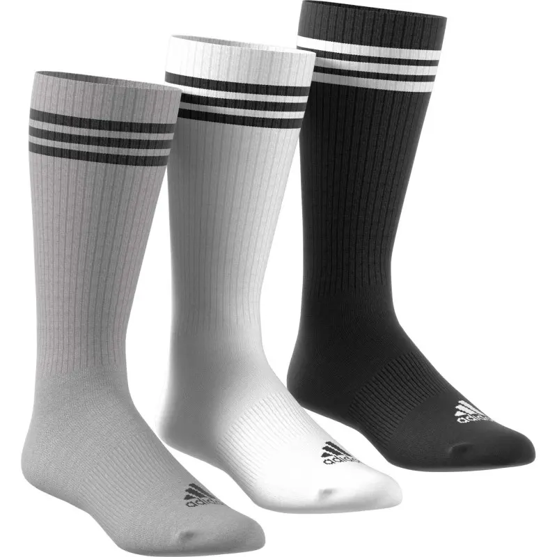 Носки Mid Calf мужские 3 пары Adidas, белый/черный/серый — фото 3