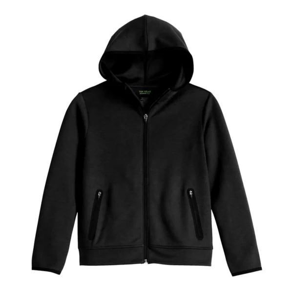 

Мальчиковая флисовая куртка на молнии с 8 до 20 лет, обычная и свободная Tek Gear, черный